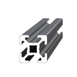 Алюминиевый конструкционный профиль 20х20 черный анод